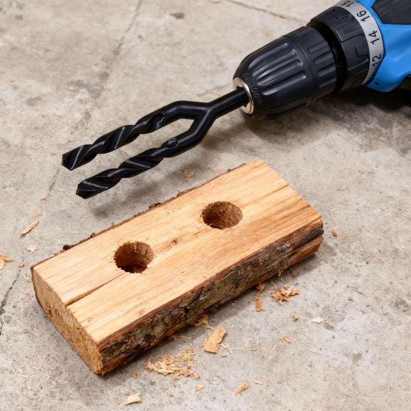 Woodworking Jokes - 참신한 더블 트위스트 드릴 비트 장난