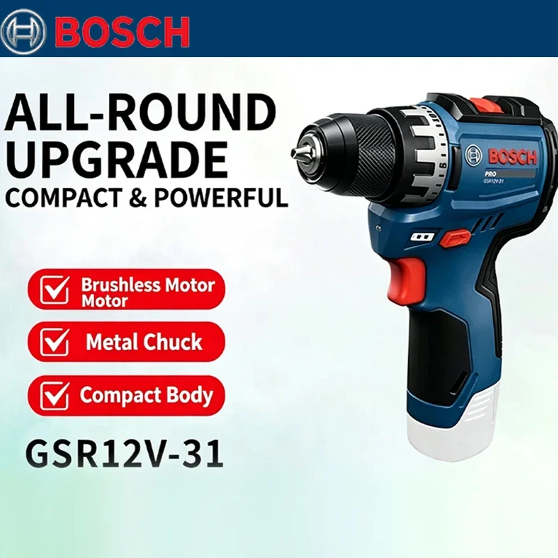 보쉬 GSR 12V-31 브러시리스 전기 드릴 고토크  - Woodworking Workshop 리뷰 및 가격